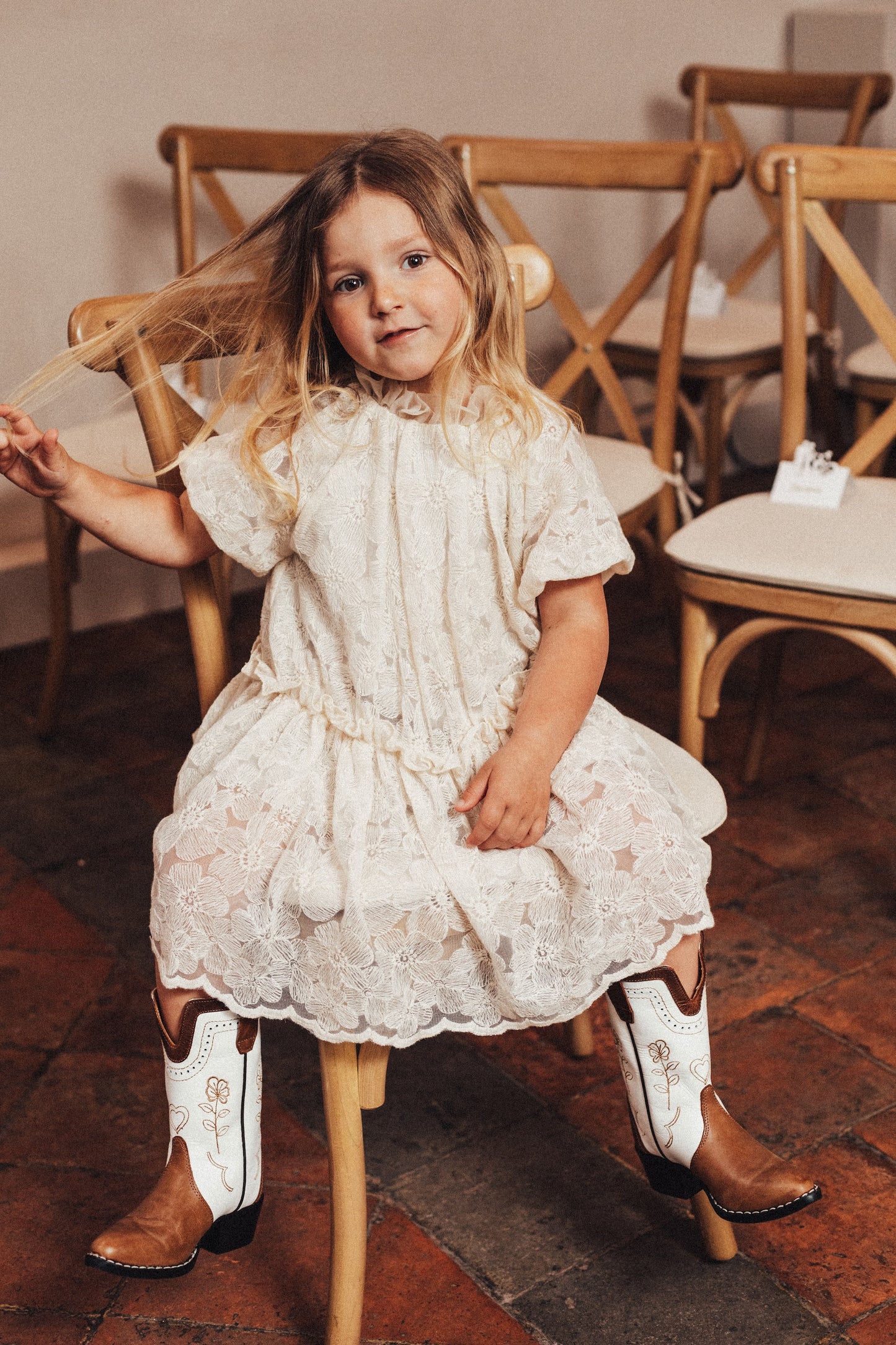 Baje - Melle jurk off white