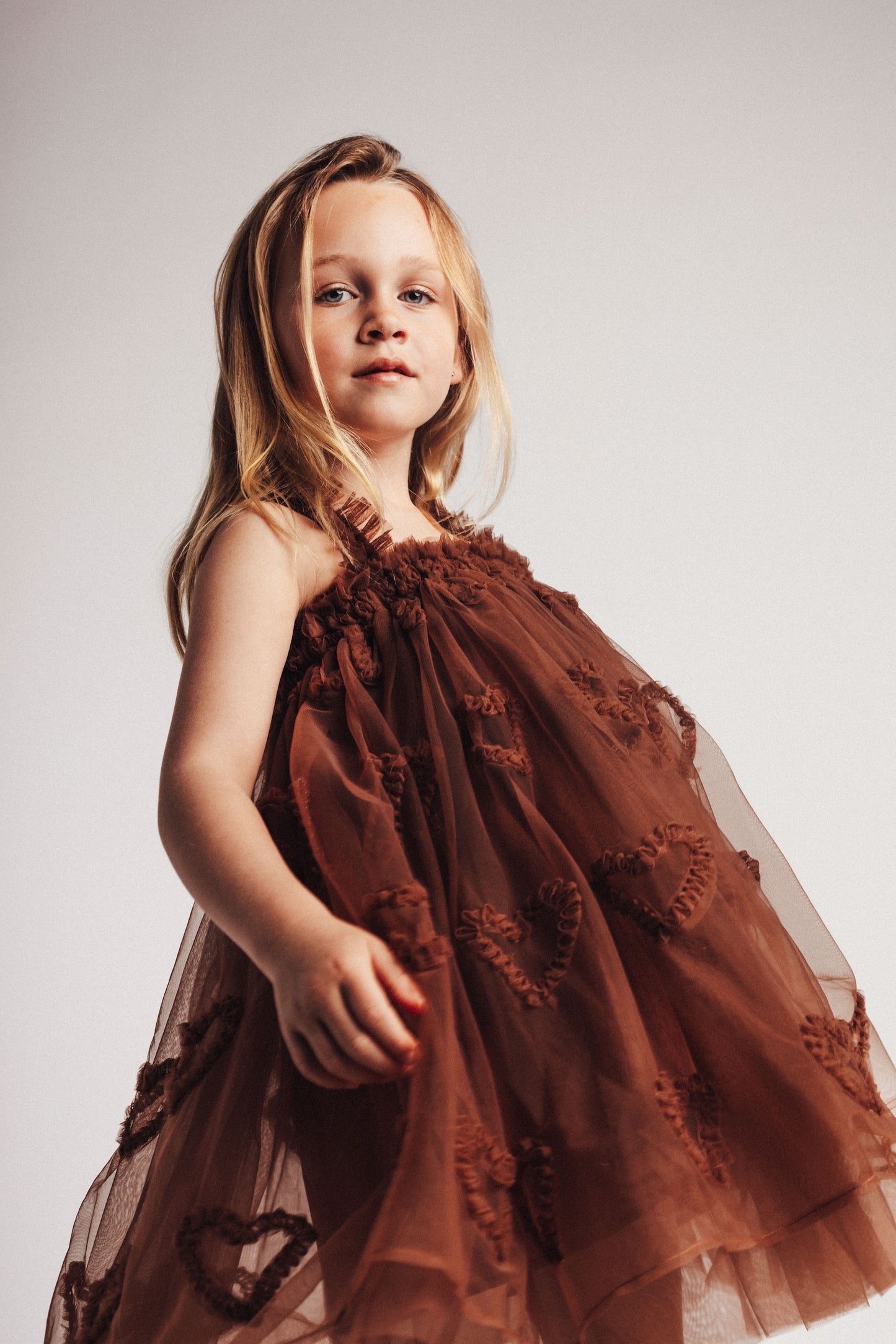 Baje - Javea jurk brown coconut