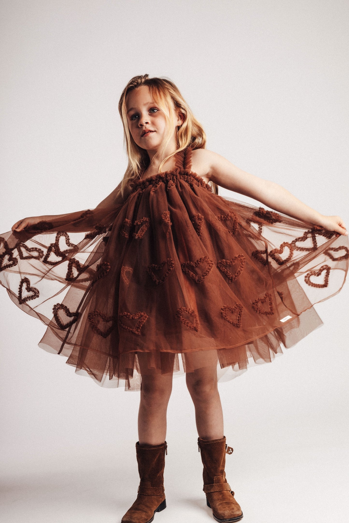 Baje - Javea jurk brown coconut