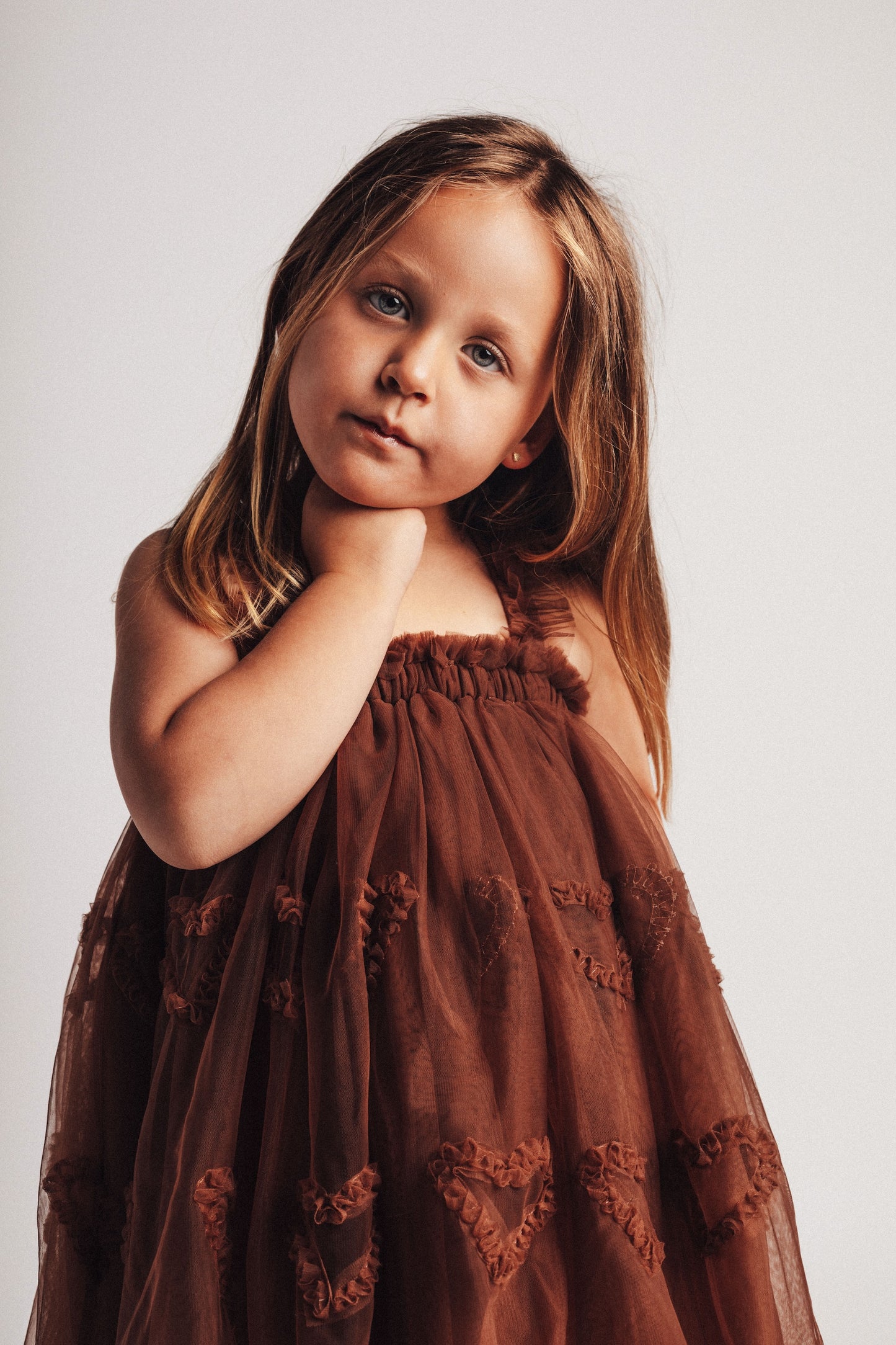 Baje - Javea jurk brown coconut