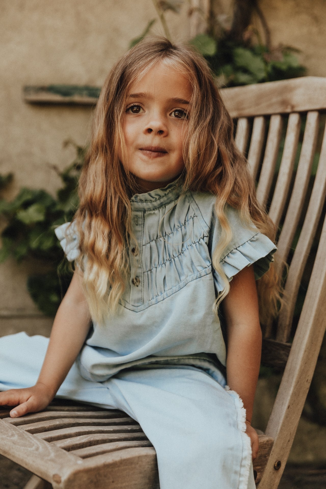 Baje - Robin blouse blue denim light