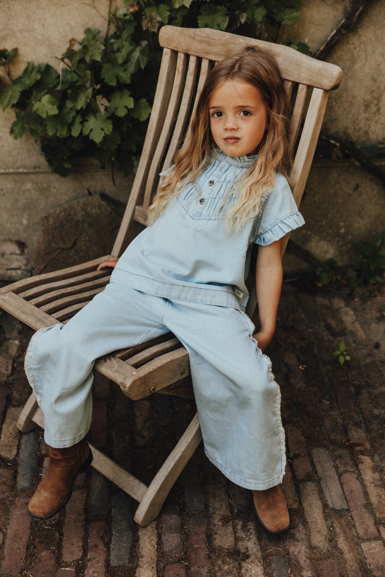Baje - Robin blouse blue denim light