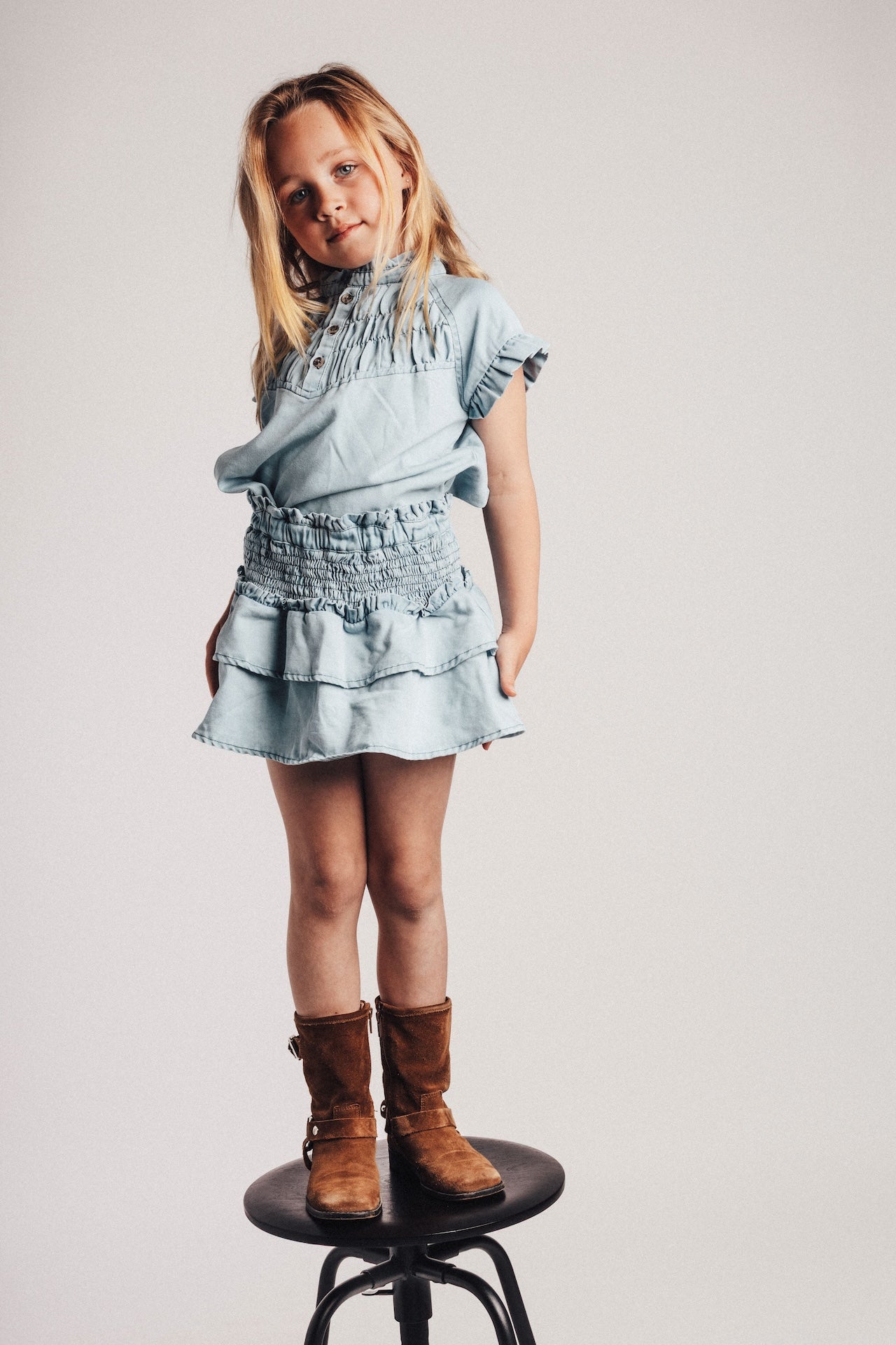 Baje - Robin blouse blue denim light