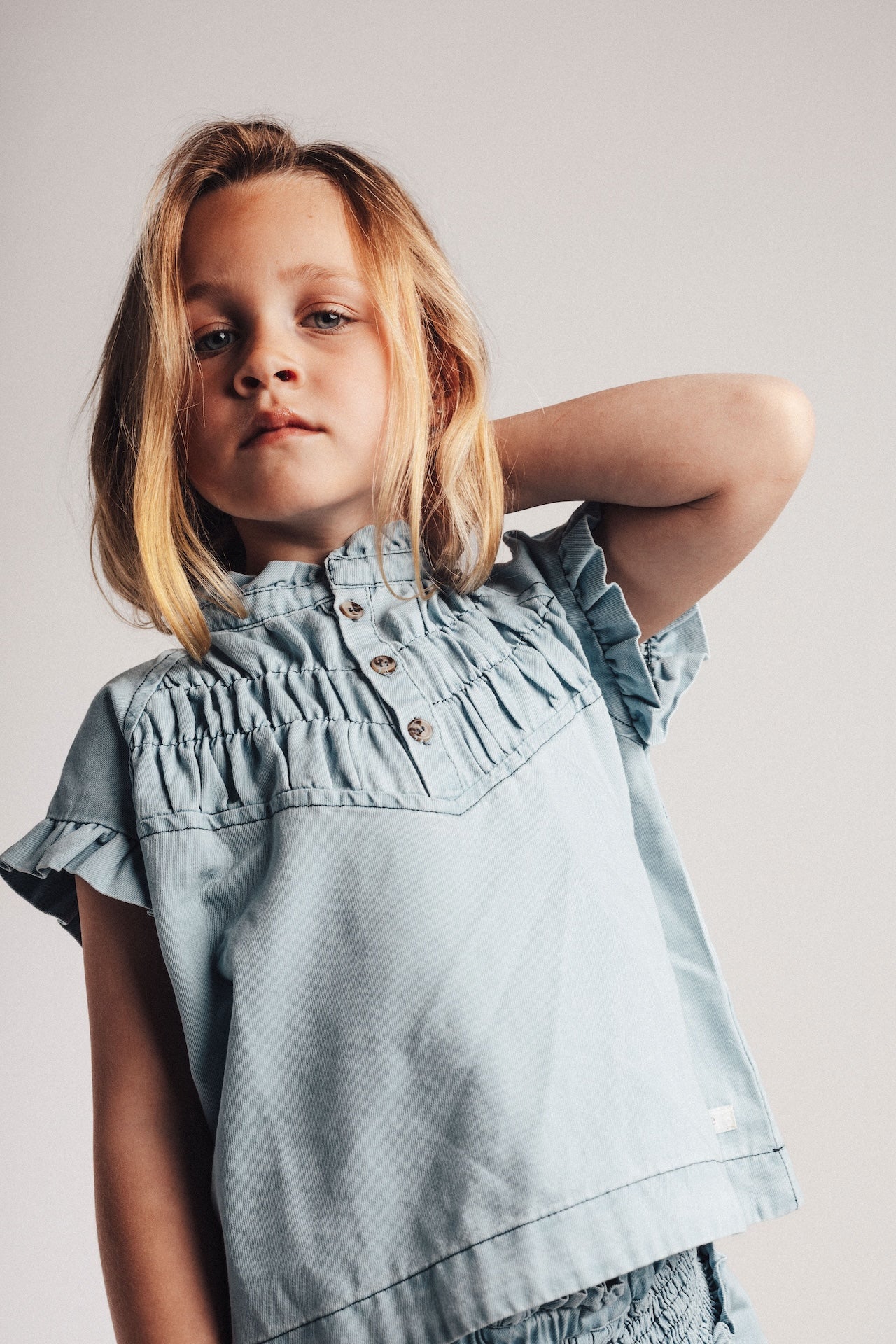 Baje - Robin blouse blue denim light