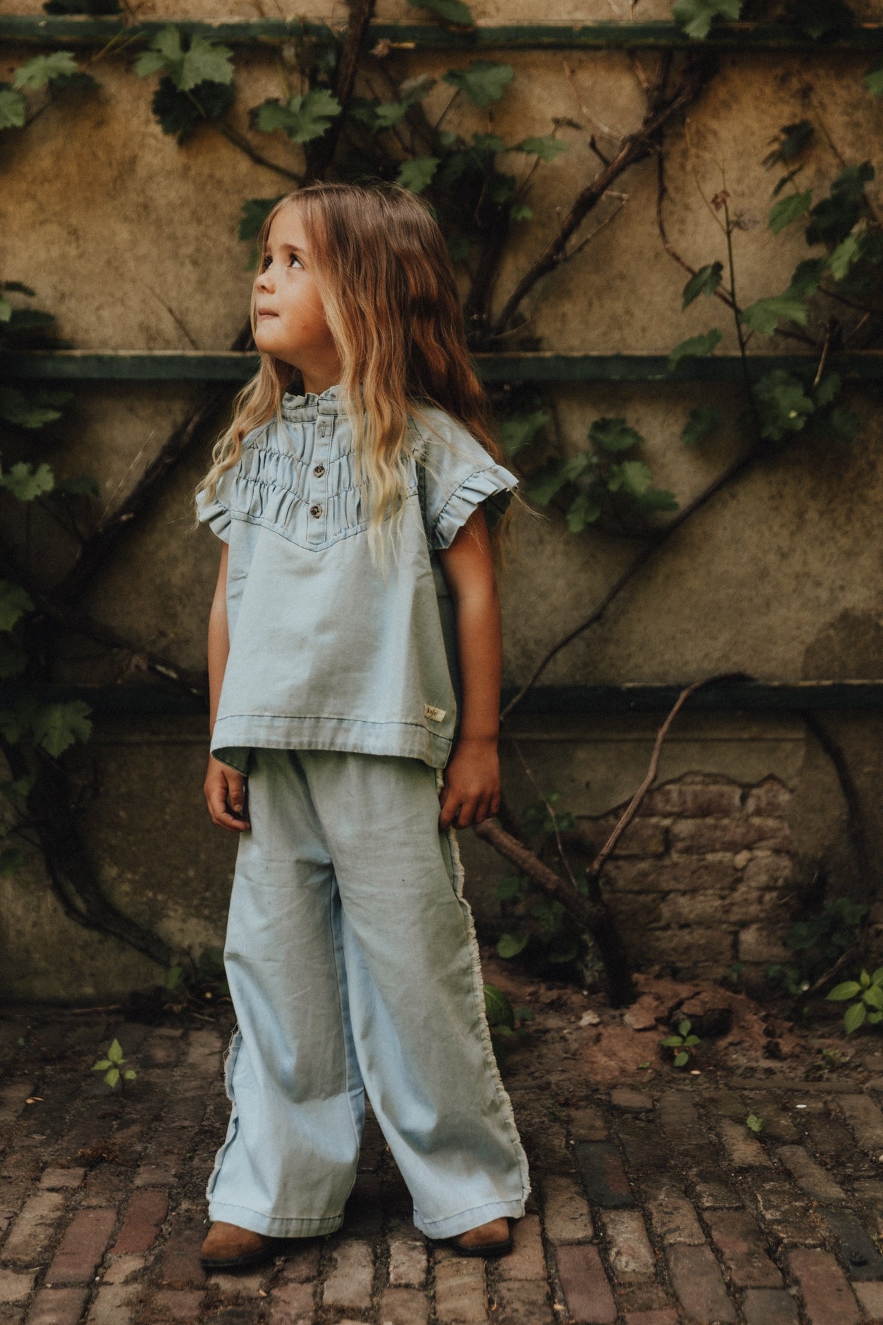 Baje - Loja broek blue denim light