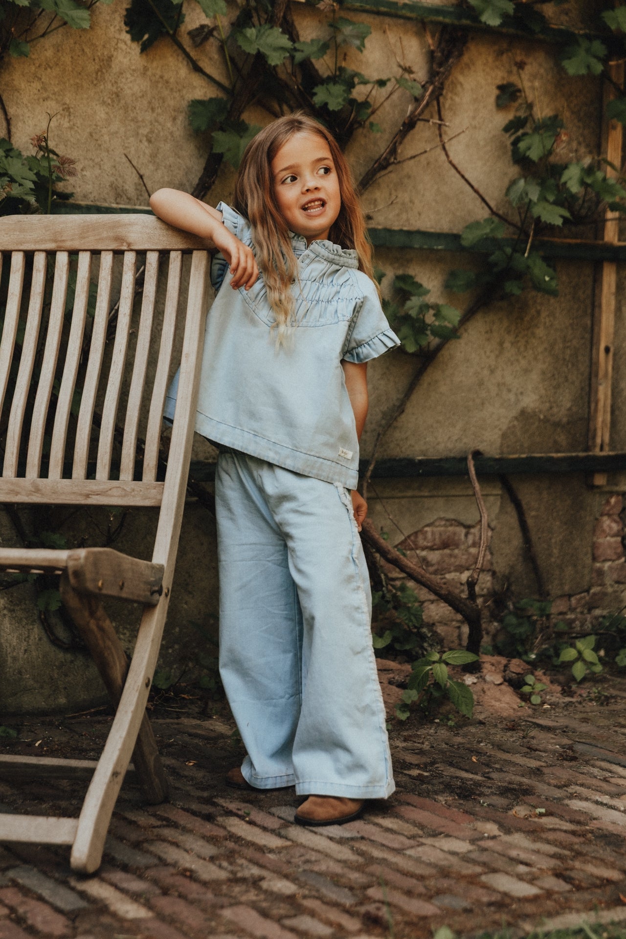 Baje - Loja broek blue denim light