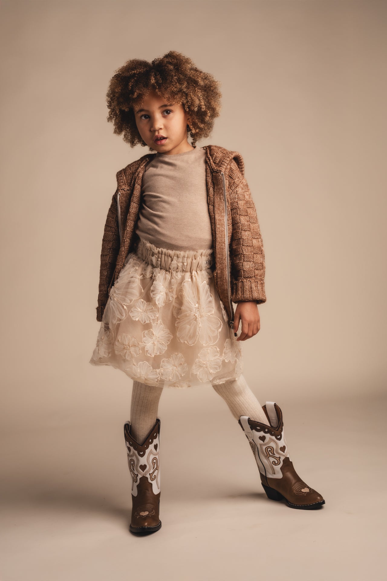 Baje Studio - Salli beige skirt