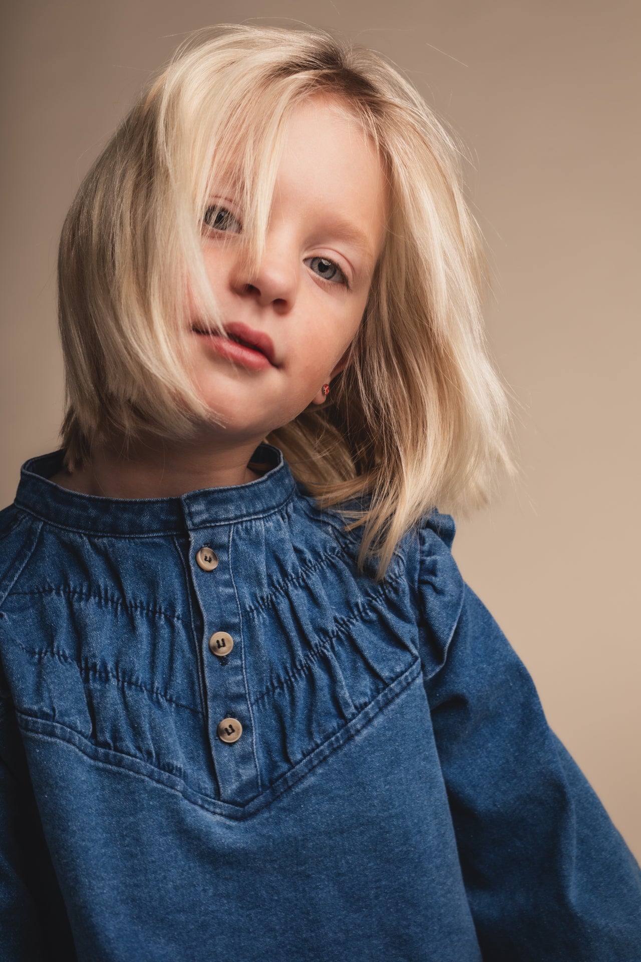 Baje Studio - Reeza blue denim blouse