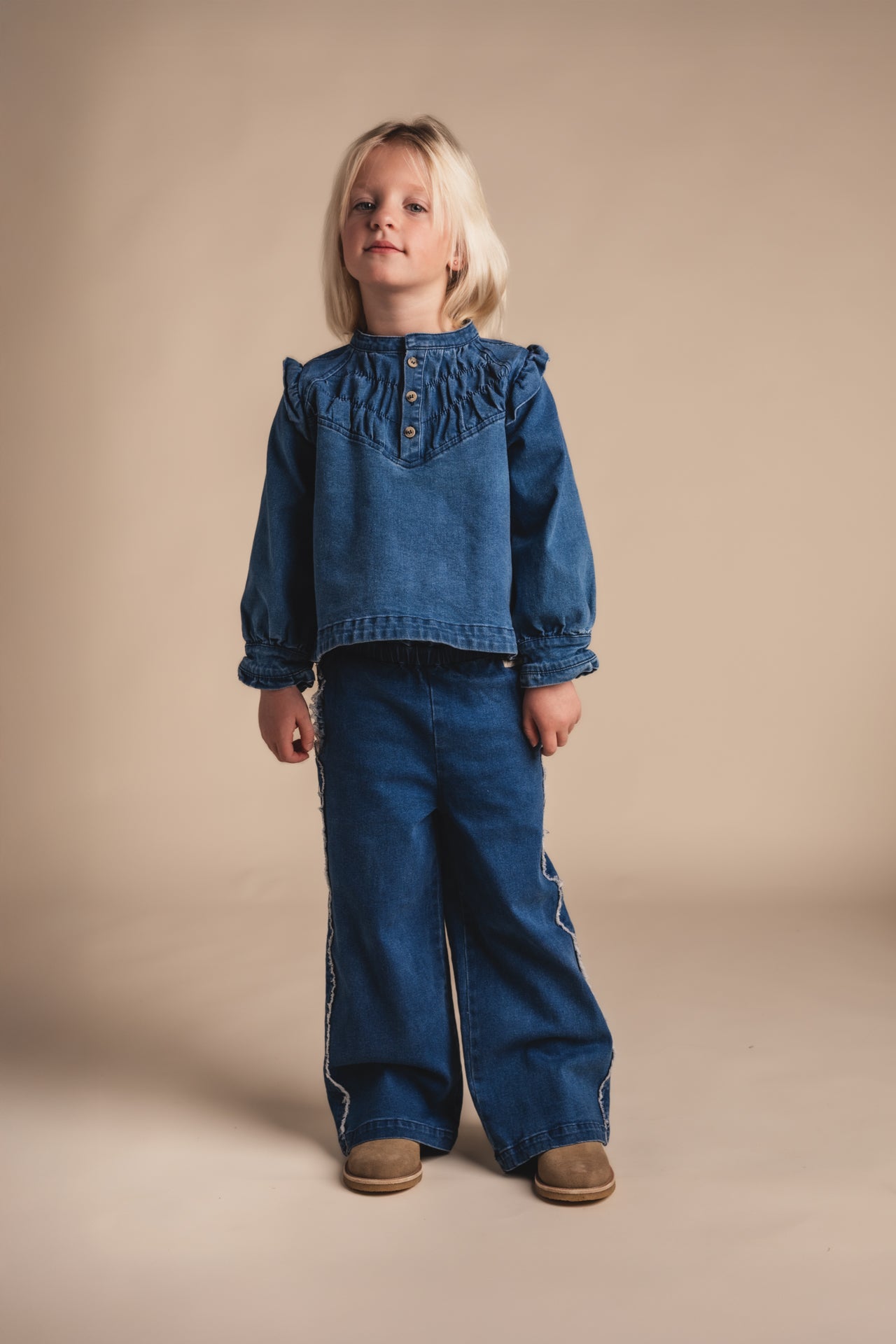 Baje Studio - Reeza blue denim blouse