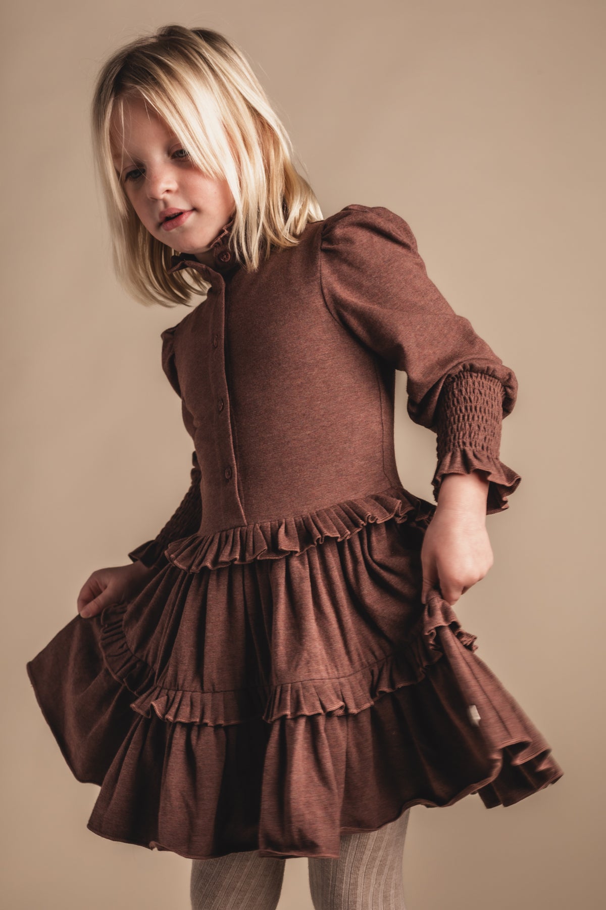 Baje Studio - Moule copper brown dress