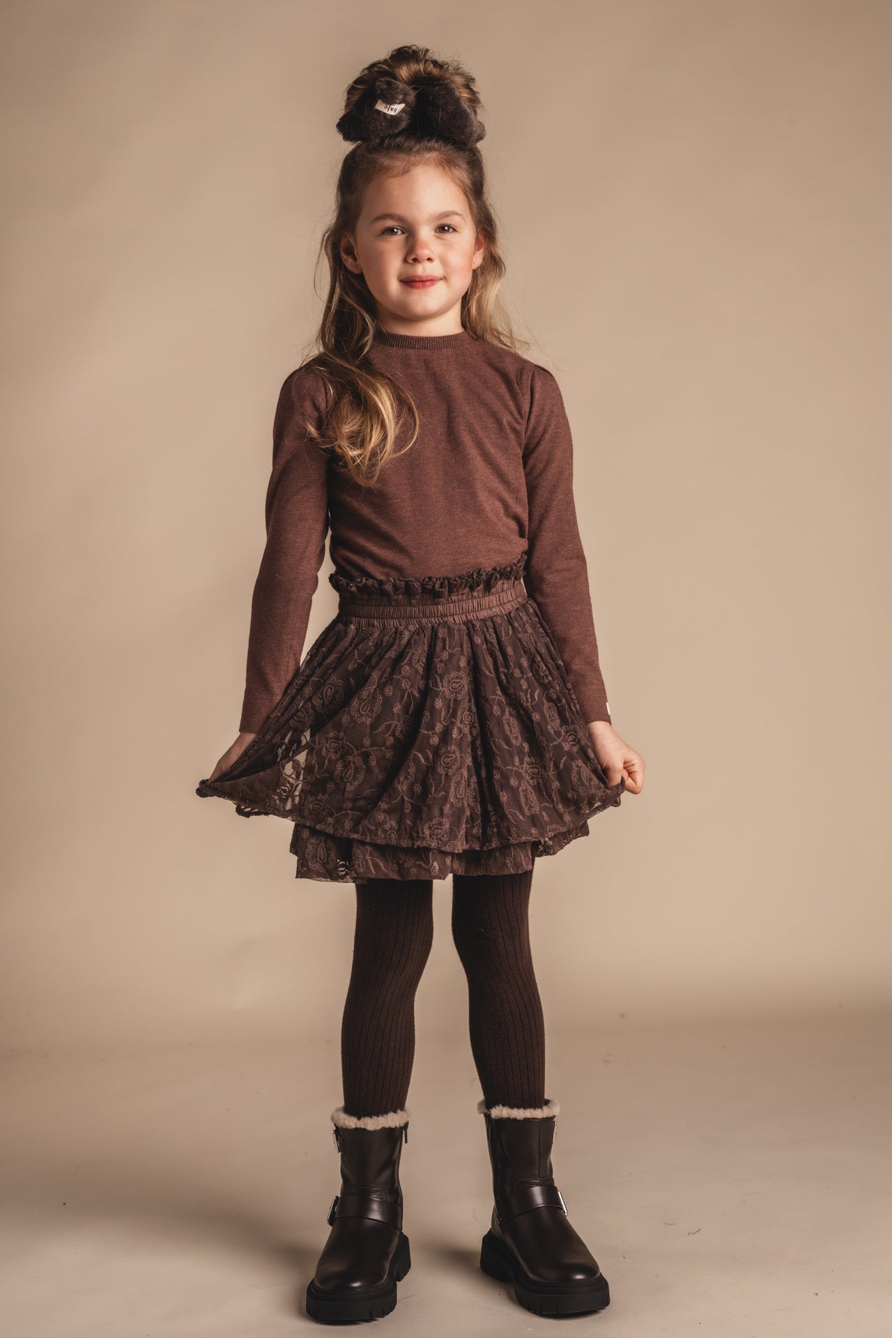 Baje Studio - Essie brown choco skirt