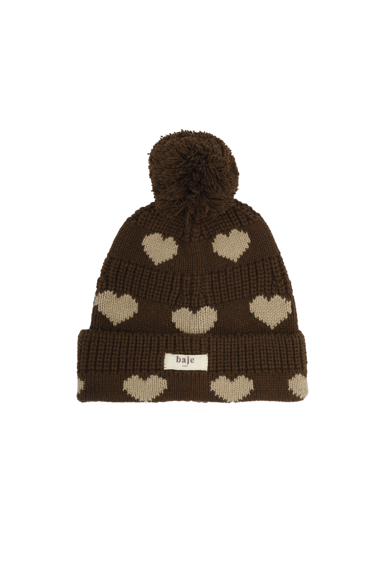 Baje Studio - Snowie copper brown print muts