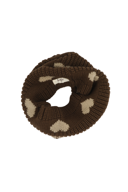 Baje Studio - Wintery copper brown print sjawl