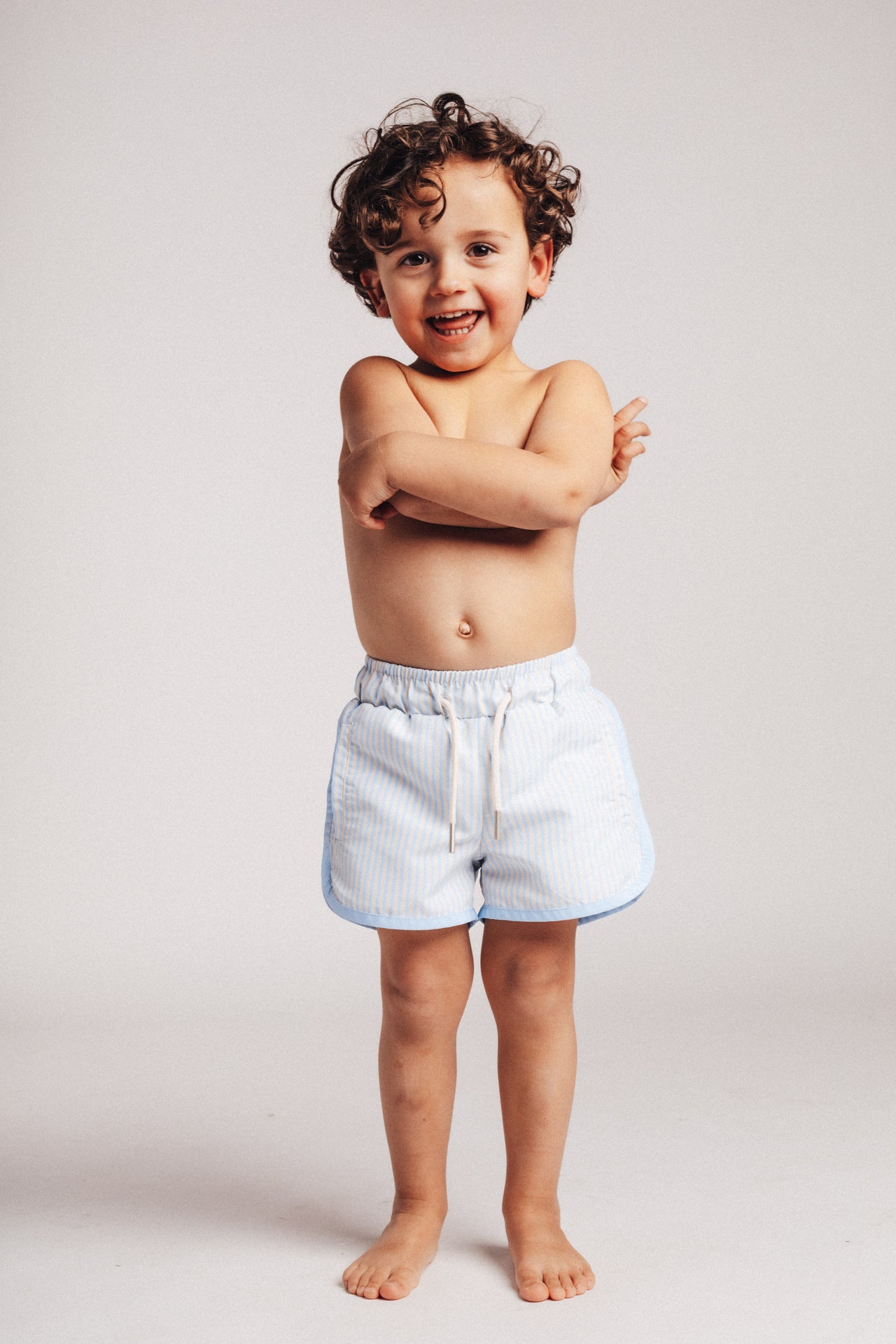 Baje Studio - Zwembroek Mello blue steel stripe