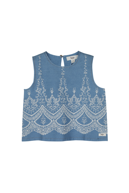 Baje Studio - Top Meia blue denim