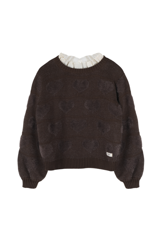 Baje Studio - Soho brown dark trui