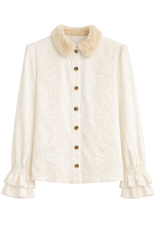 Baje Studio -  Kaia off white blouse