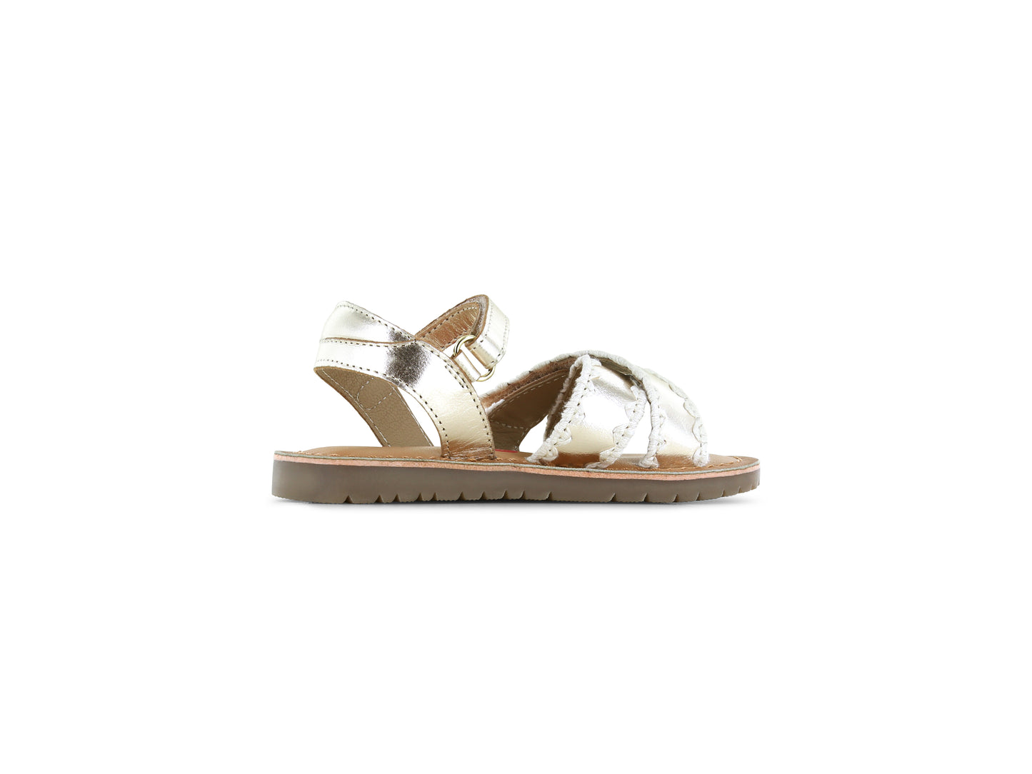 Shoesme - Sandalen goud met wit