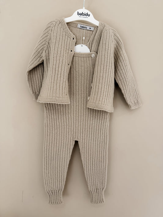 Babidu - Knitwear tuinbroek + vest