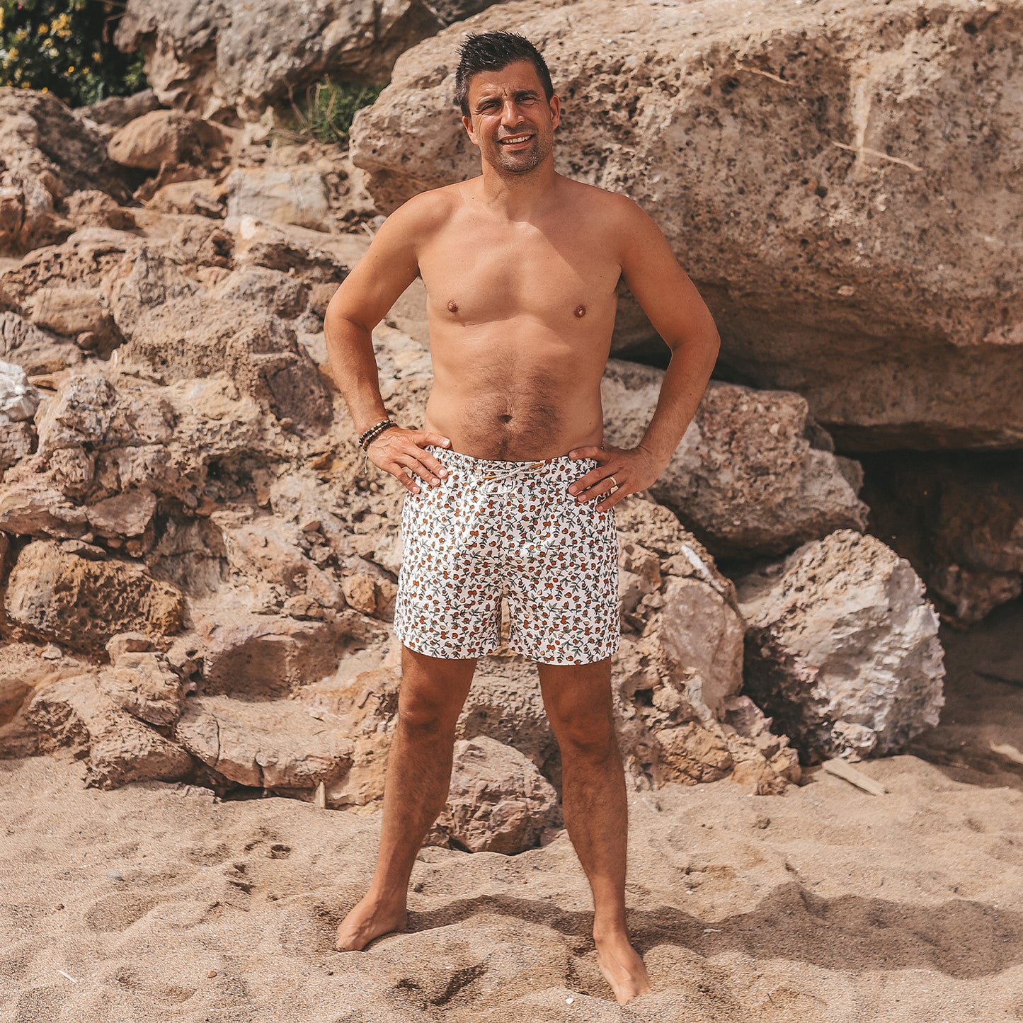 Salted Stories - Pommegranate swimshort men