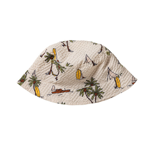 Salted Stories - Sailing seersucker hat