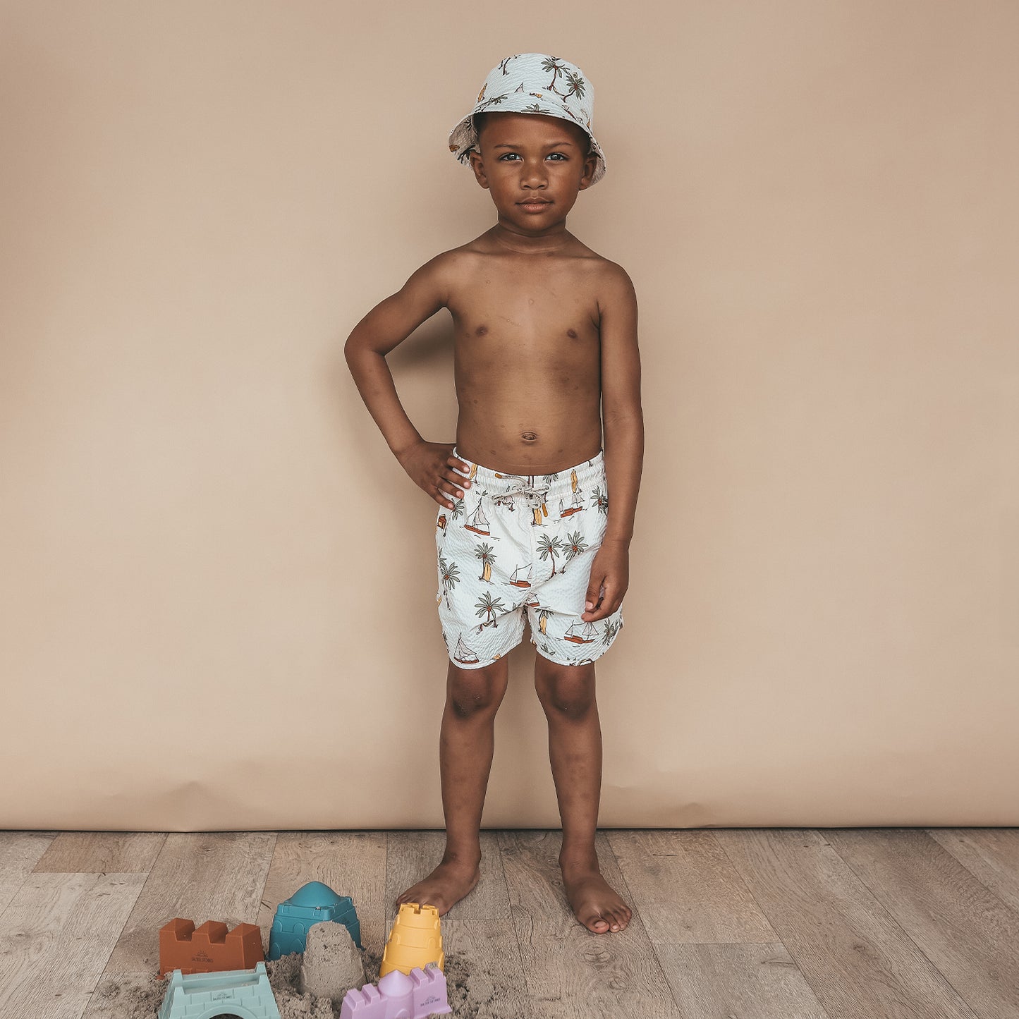 Salted Stories - Sailing seersucker hat