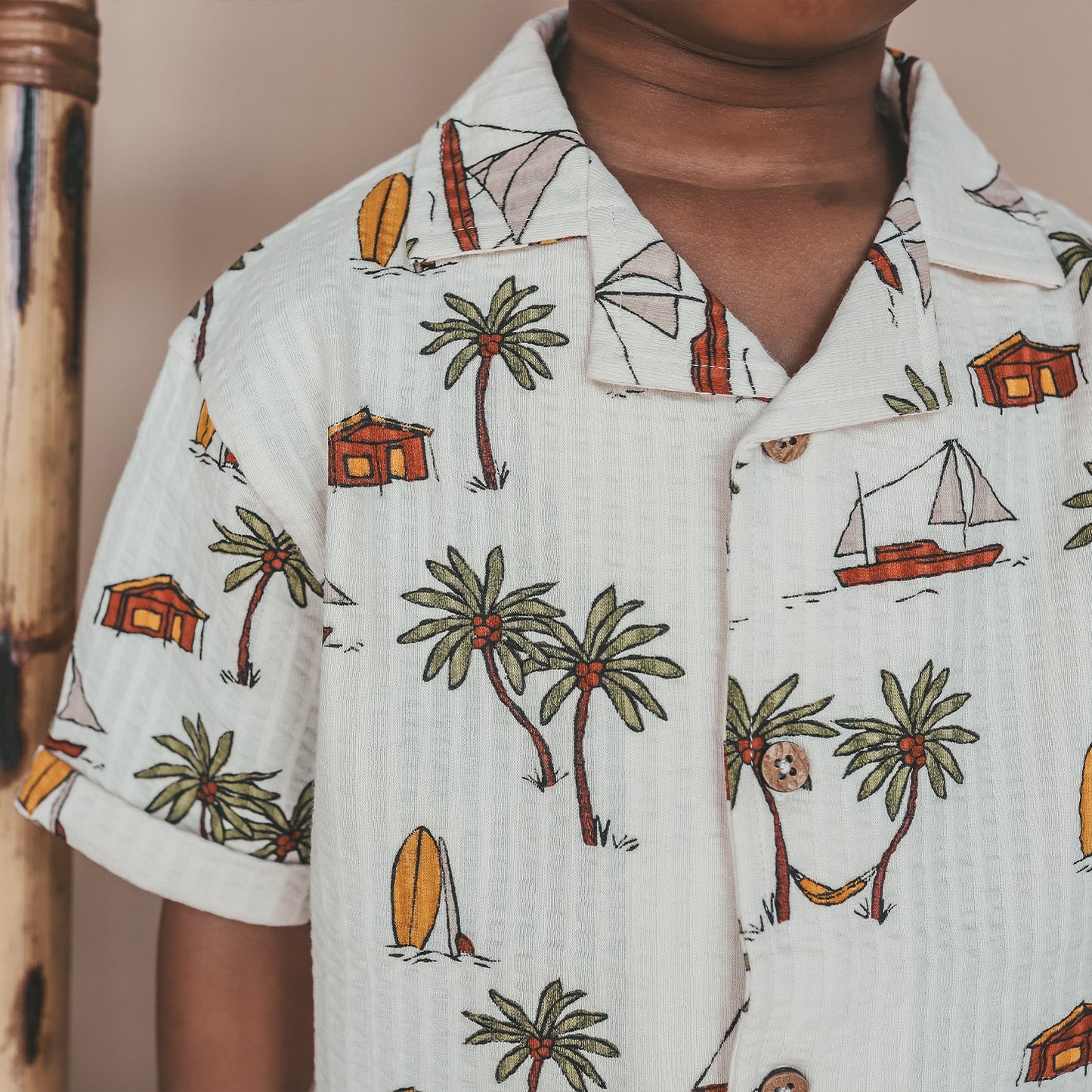 Salted Stories - Sailing seersucker shirt