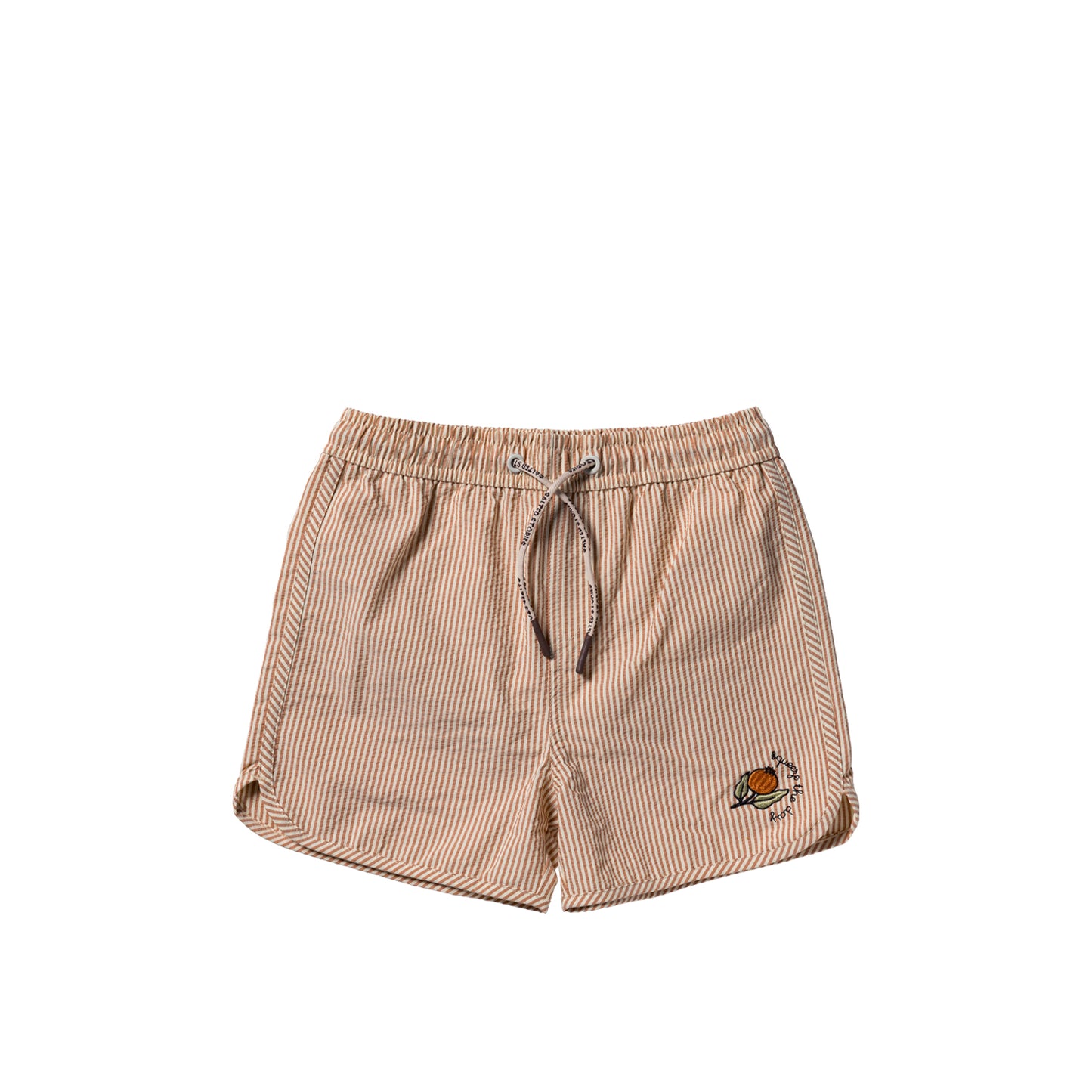 Salted Stories - Seersucker brown swimshort