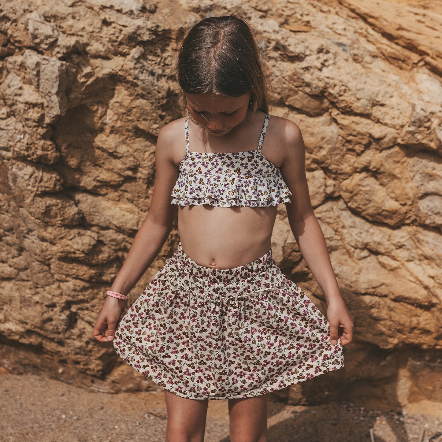 Salted Stories - Sparkly flower skirt