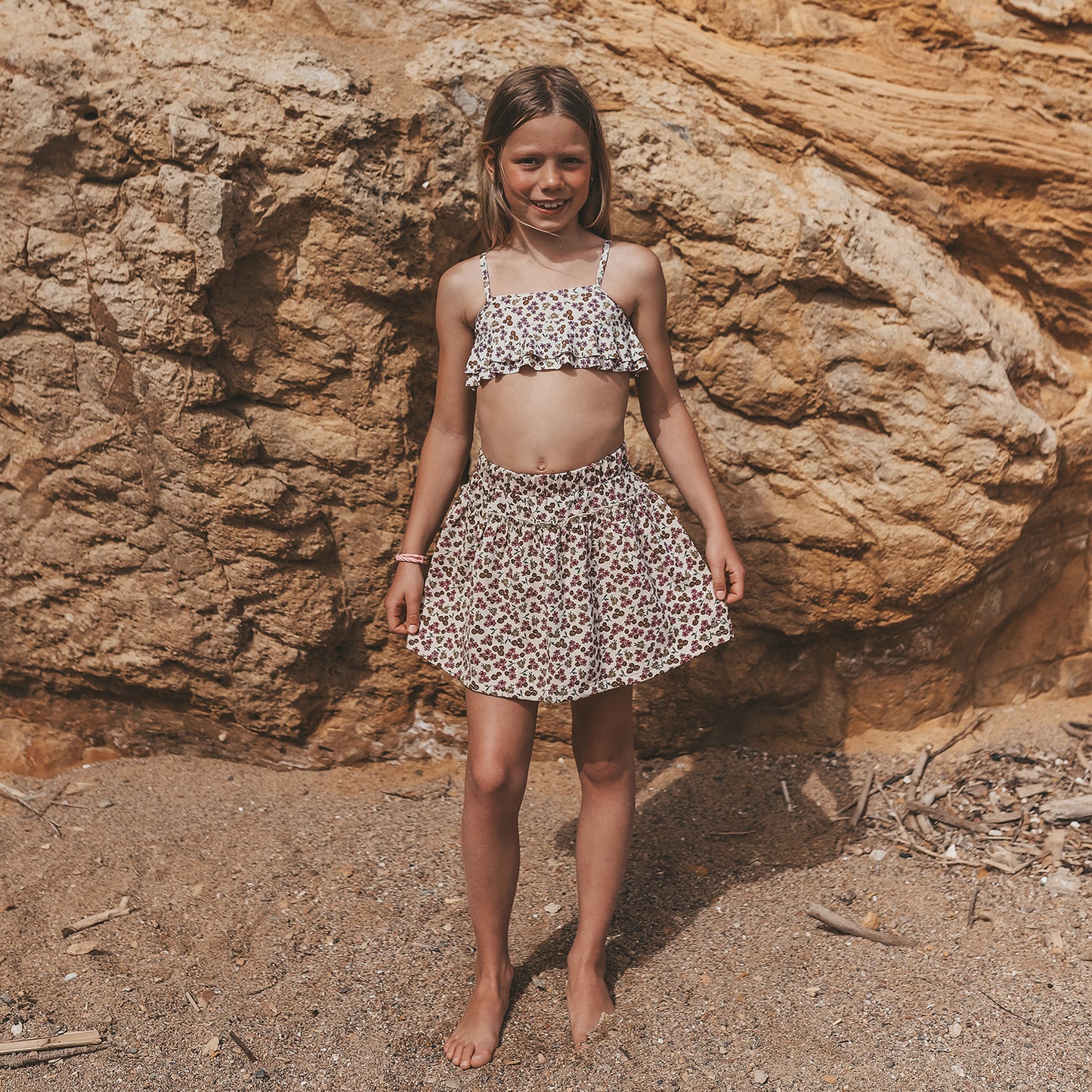 Salted Stories - Sparkly flower skirt
