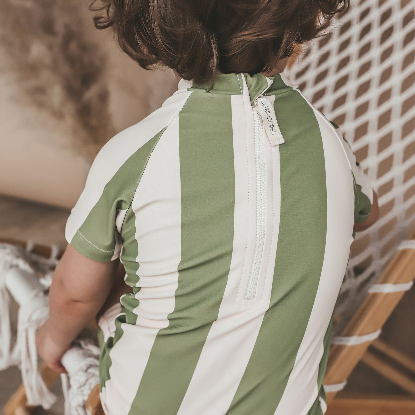 Salted Stories - Wide stripe swimsuit