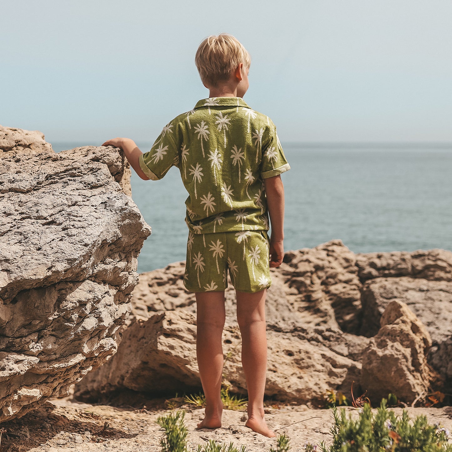Salted Stories - Beach palms loose shirt