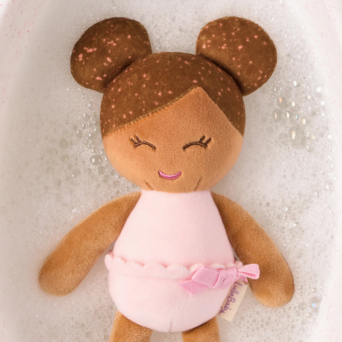 Lullababy - Small Plush Bath Brown Hair Girl